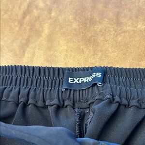 Express Black Elastic Waist Trousers
